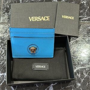 Versace Blue Card Holder